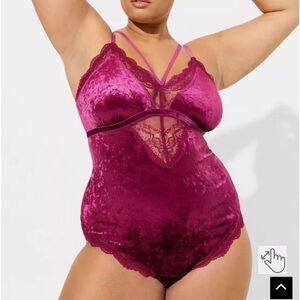 TORRID Velvet Lace Bodysuit